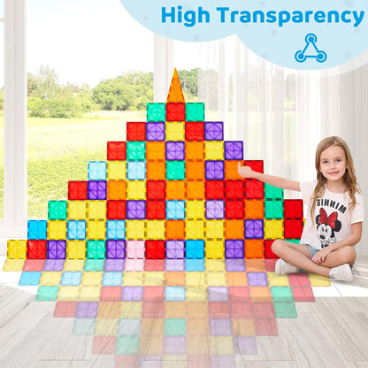 Magnetic 3D Building Blocks Set - 138 Pcs