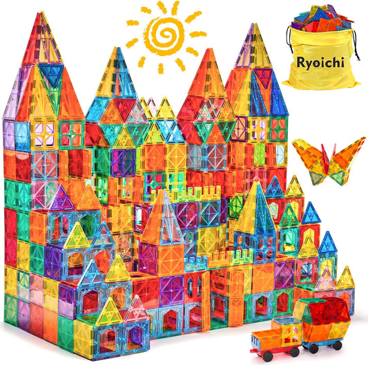 Magnetic 3D Building Blocks Set - 138 Pcs