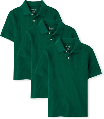 Boy's Multipack Short Sleeve Polo Shirts