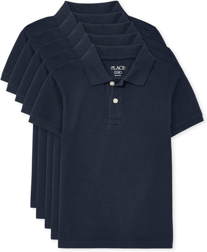 Boy's Multipack Short Sleeve Polo Shirts