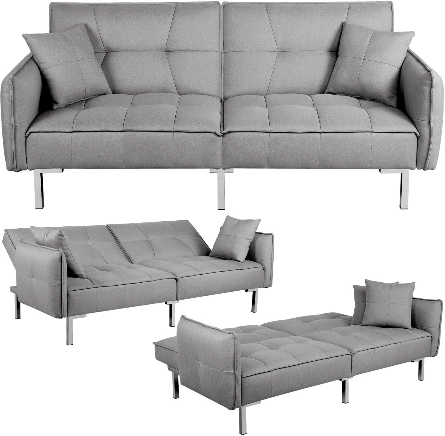 Convertible Sleeper Sofa Couch Bed 