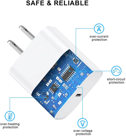 Iphone USB Type C Fast Charger - 3 Pack 