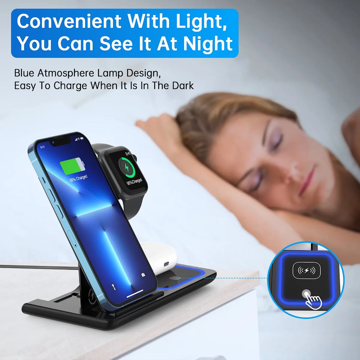 3 in 1 Wireless Charging Station