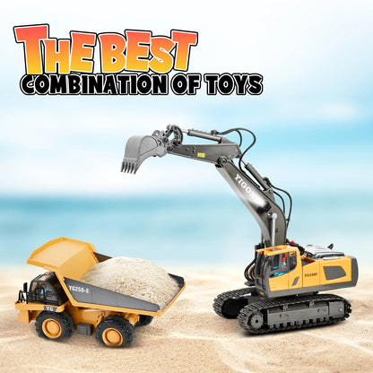 Remote Control Excavator - Kids 3-12 Years Old