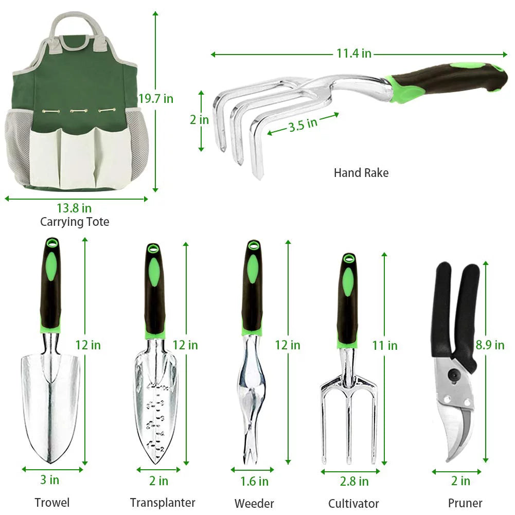 Heavy Duty Aluminum Gardening & Succulent Tools Set - 111 Pcs