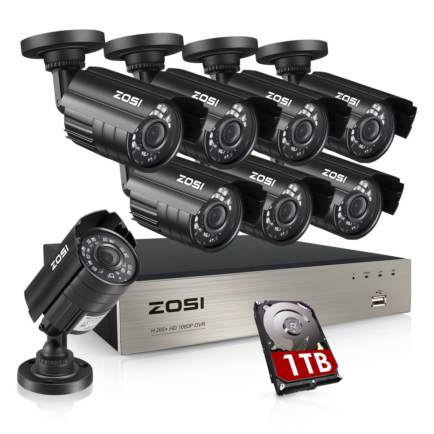 3K Lite Security Camera System with Built-In 1TB Hard Drive