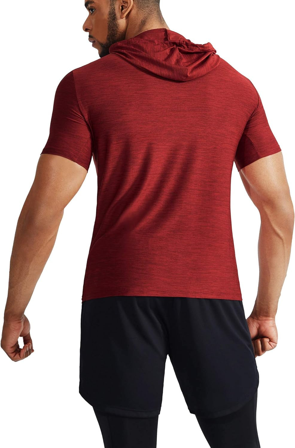 Men's Dry Fit Performance Athletic Shirt with Hoods