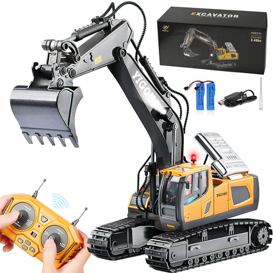 Remote Control Excavator - Kids 3-12 Years Old