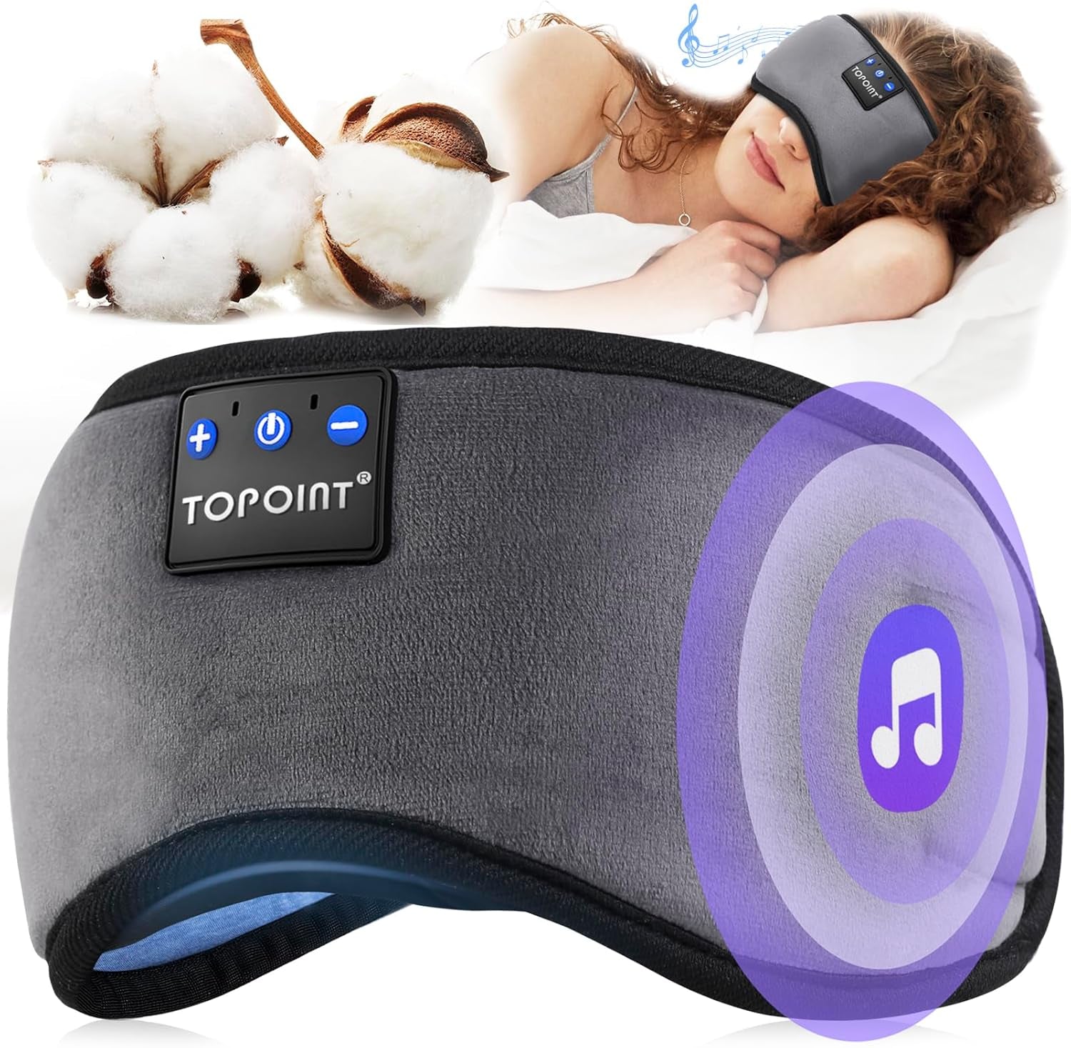 Sleep Mask Headphones with Wireless Bluetooth