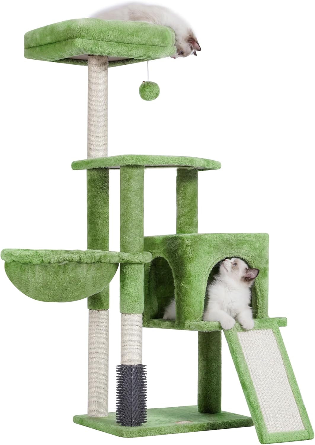 Multi-Level Cat Condo with Feeding Bowl 