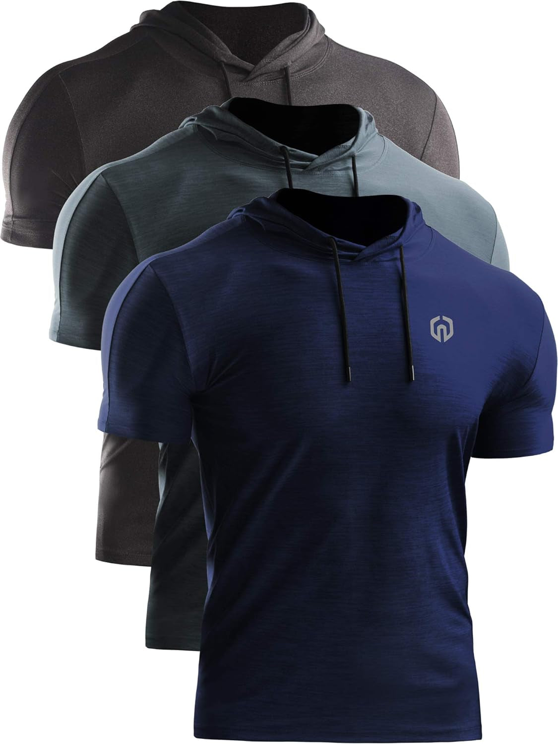 Men's Dry Fit Performance Athletic Shirt with Hoods