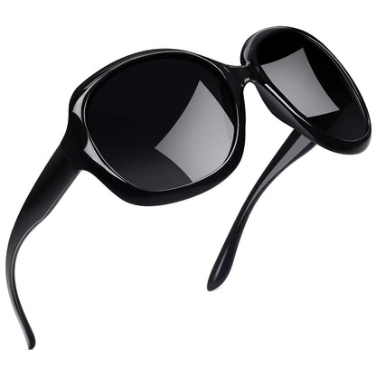 Wide Frame UV Blocking Polarized Sunglasses 