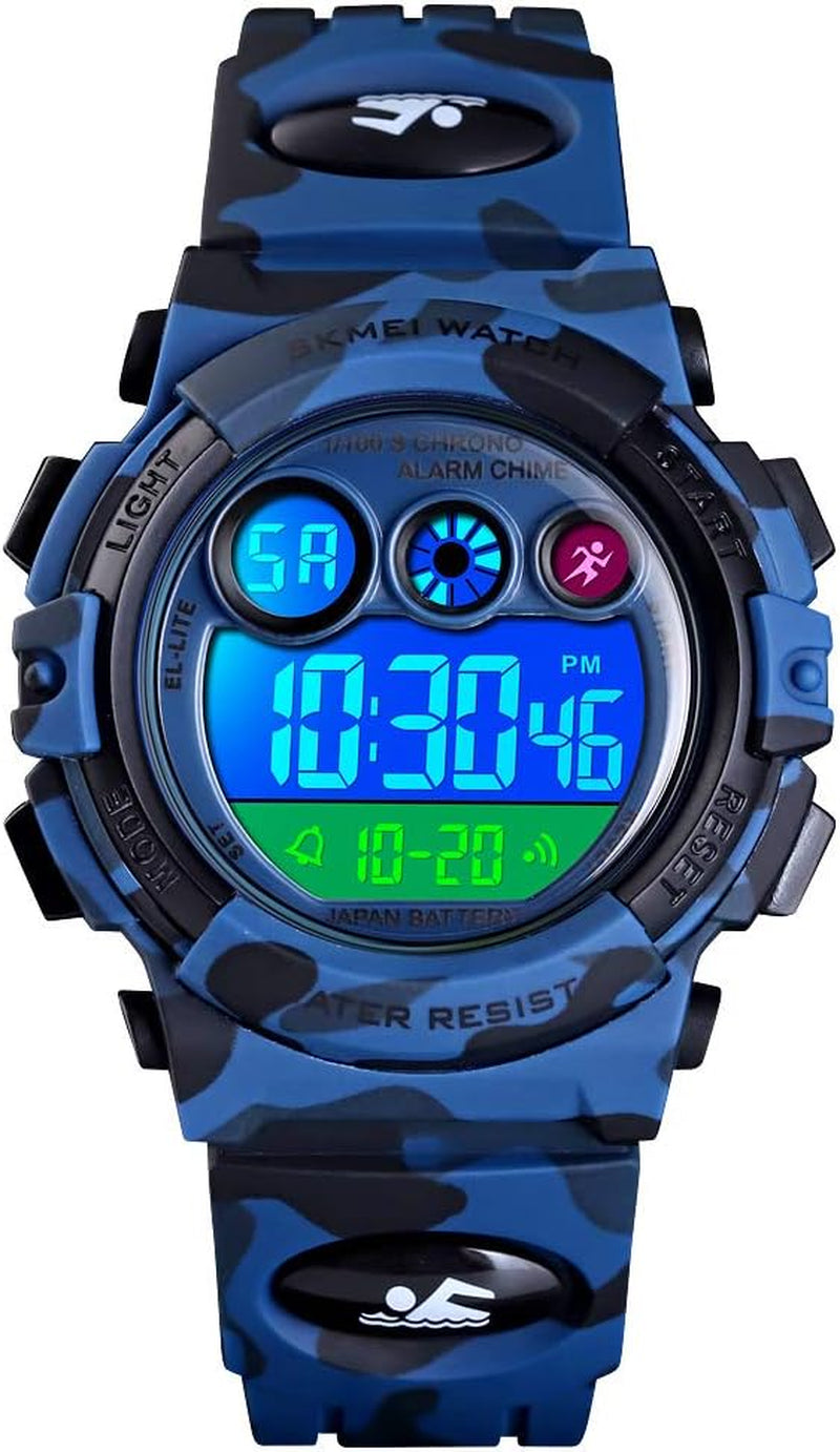 Boy's Digital Waterproof Sports Watch