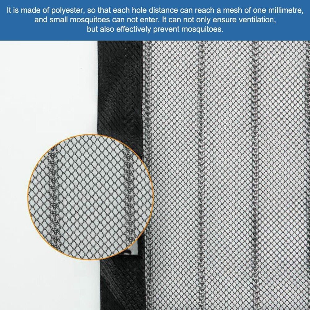 Magnetic Screen Door Mesh Curtain