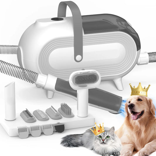 Pet Grooming Vacuum with 5 Pet Grooming Tools