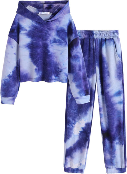 Girl's Tie Dye Sweatsuit Set