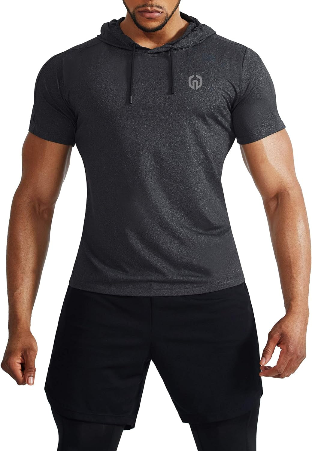 Men's Dry Fit Performance Athletic Shirt with Hoods