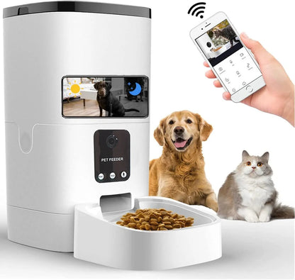 Automatic Pet Feeder with1080P Camera, App Control & Voice Recorder