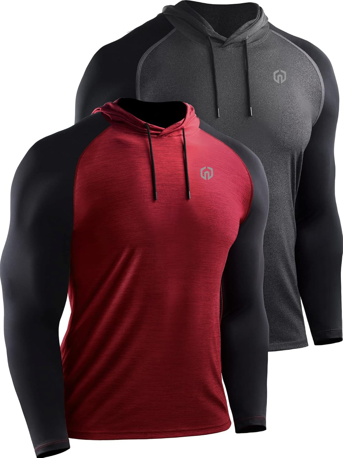 Men's Long Sleeve Workout Shirts with Hoods