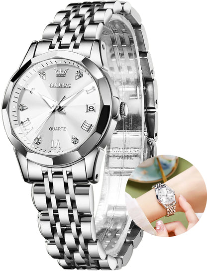 Women's Elegant Stainless Steel Waterproof Watch