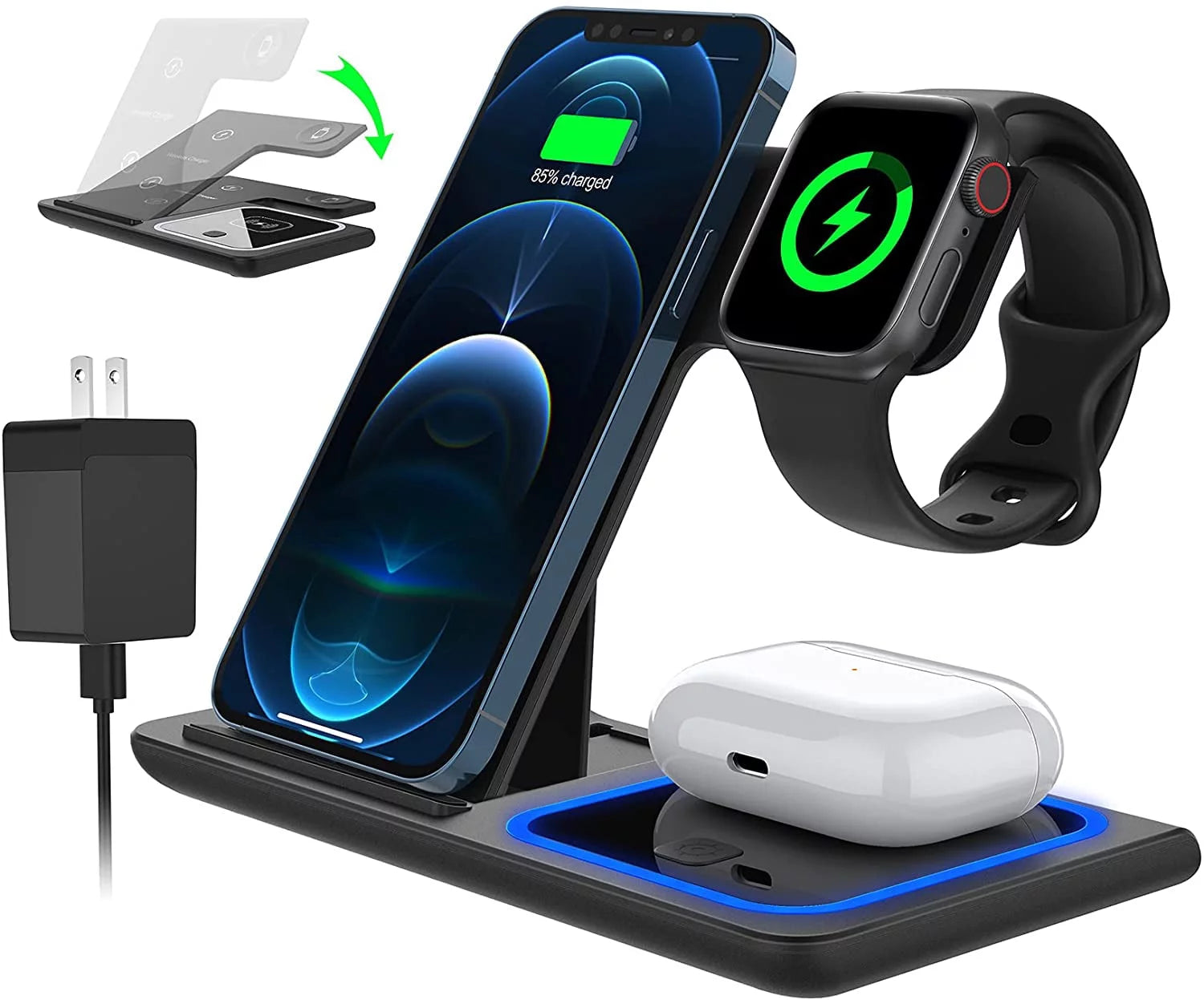 3 in 1 Wireless Charging Station