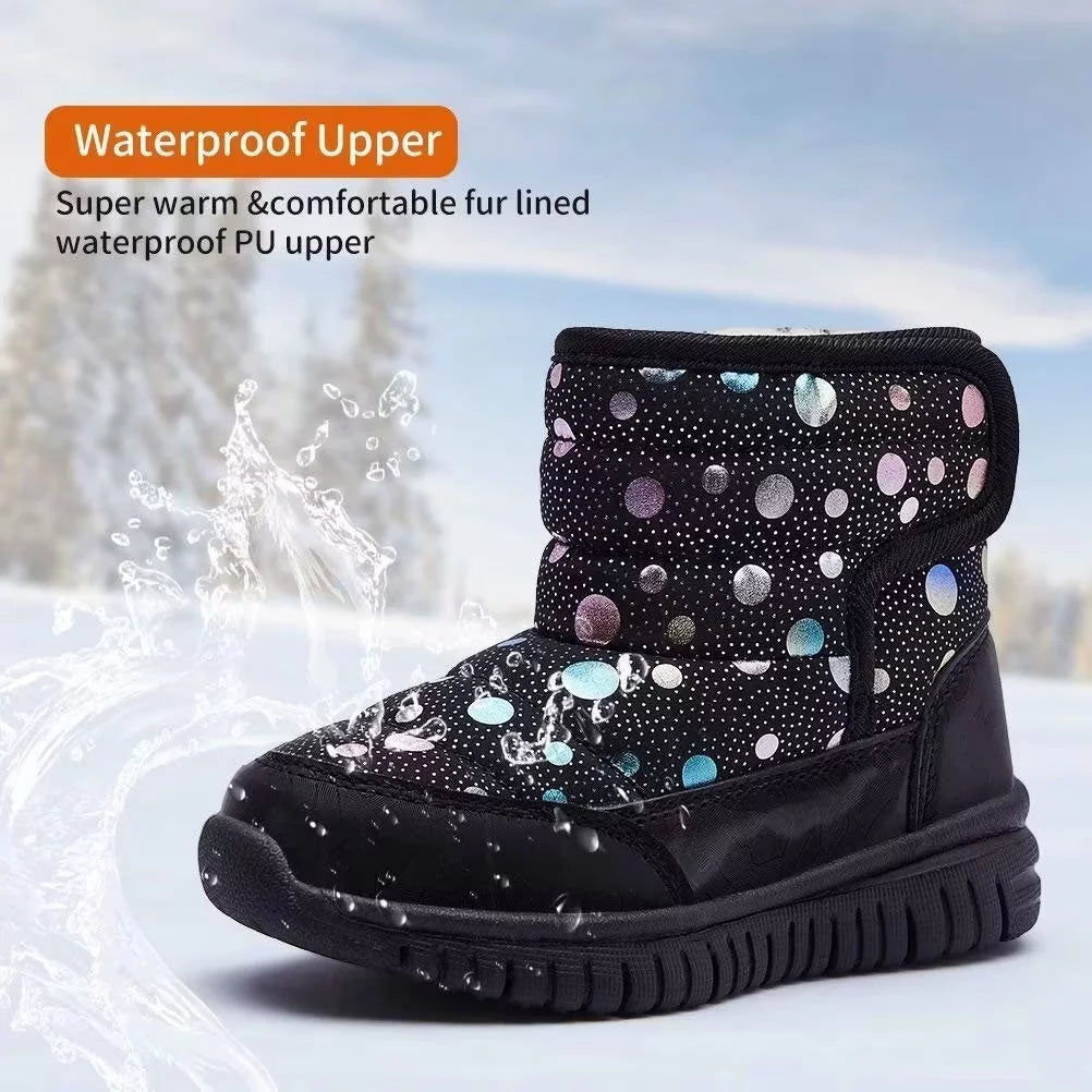 Girl's Snow Boots Waterproof & Slip Resistant