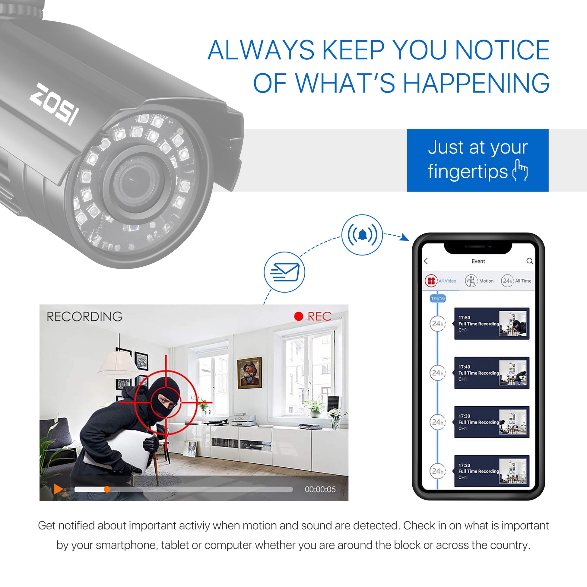 3K Lite Security Camera System with Built-In 1TB Hard Drive