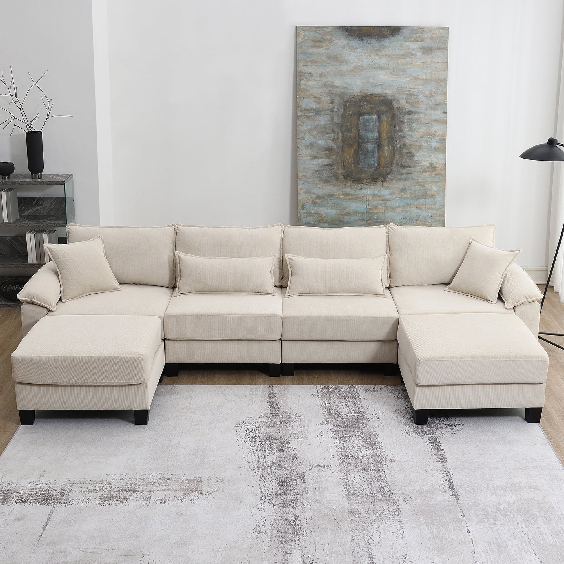 133" Modular Sectional Sofa 