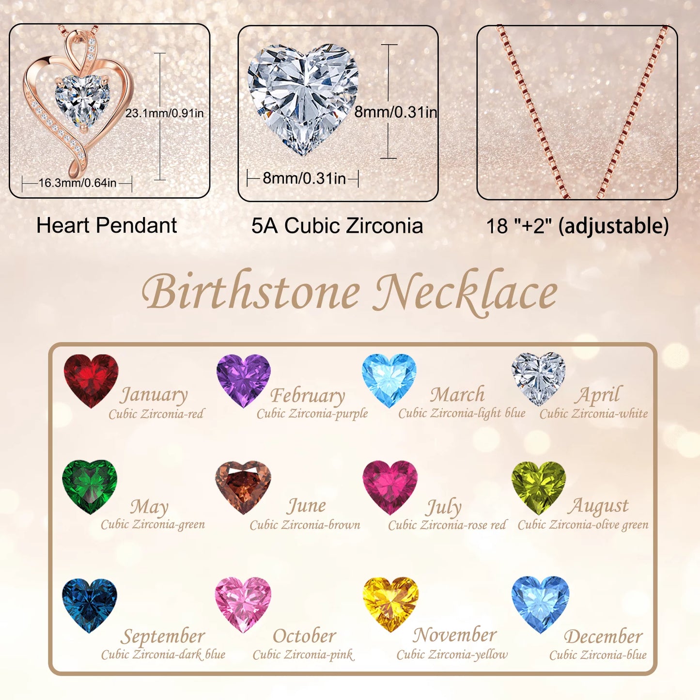 Women's Heart Pendant Necklaces 