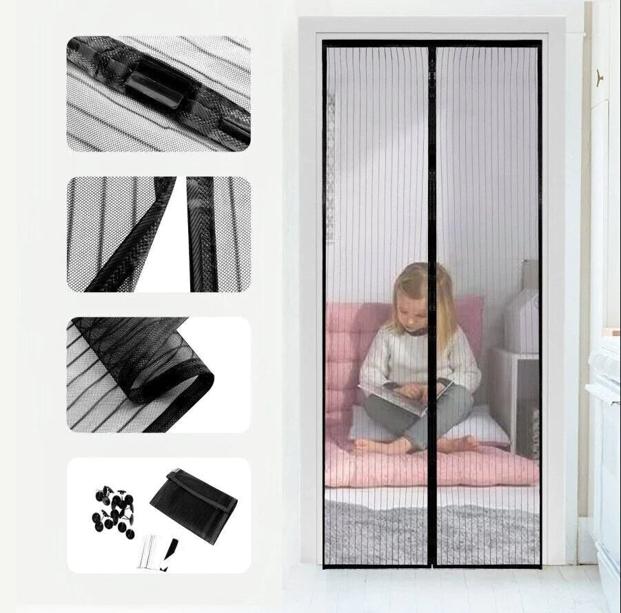 Magnetic Screen Door Mesh Curtain