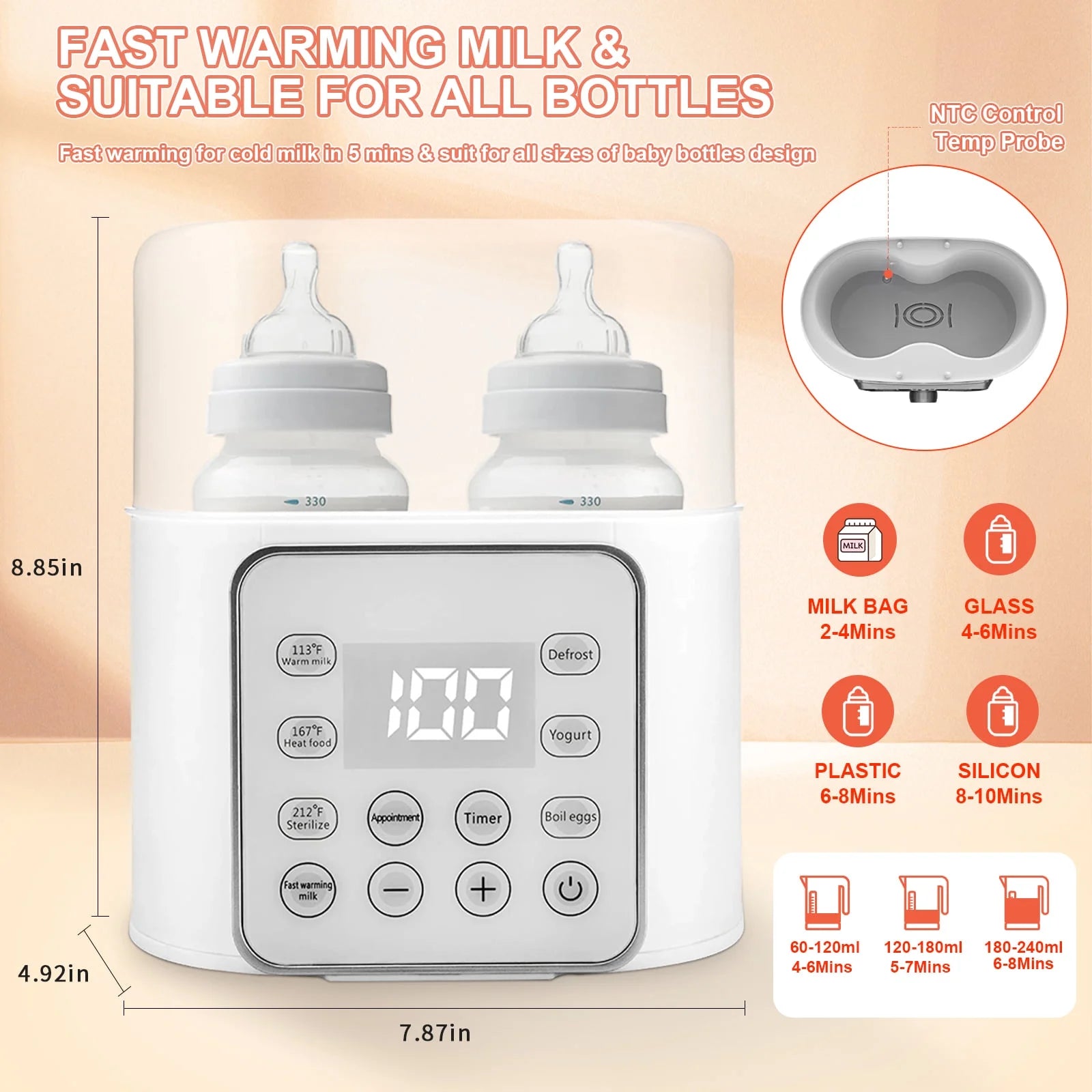 9-in-1 Baby Bottle Warmer