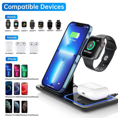 3 in 1 Wireless Charging Station